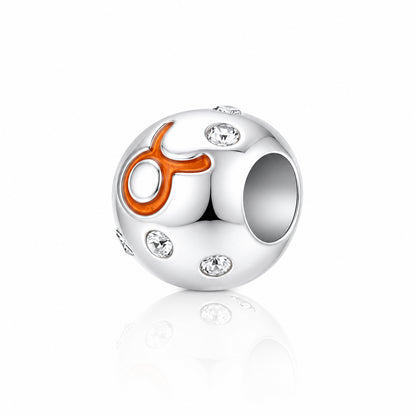 Radiant Taurus Zodiac 925 Sterling Silver Charms
