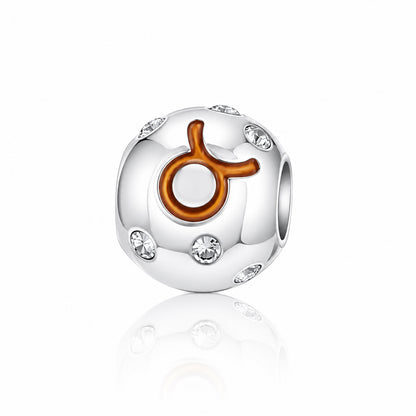 Radiant Taurus Zodiac 925 Sterling Silver Charms
