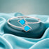 Radiant Blue Kite 925 Sterling Silver Kada for Women