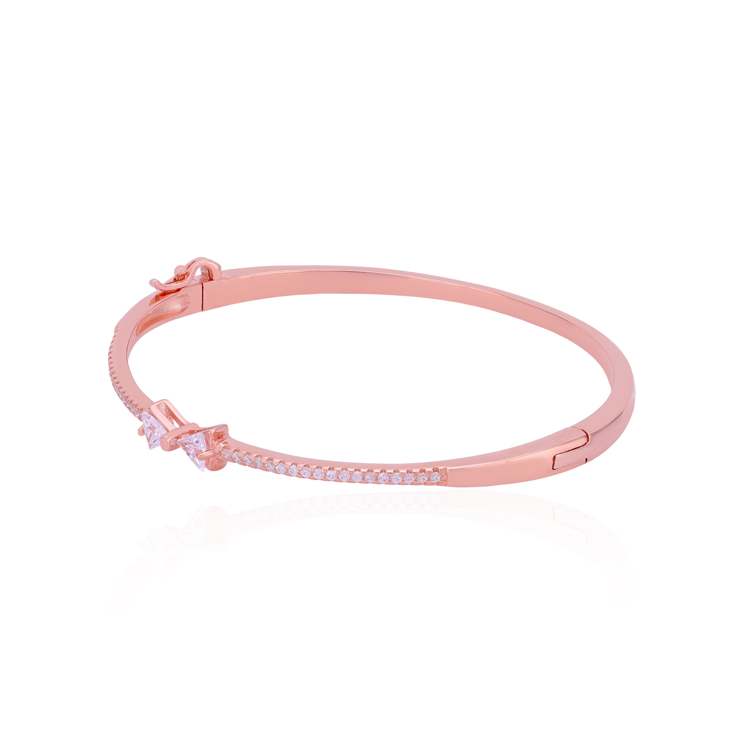 Radiant Bow Accent 925 Sterling Silver Kada for women