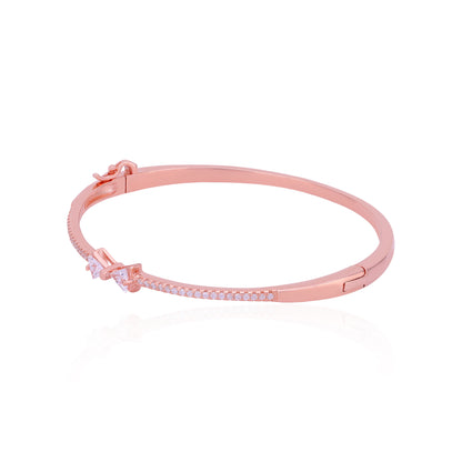 Radiant Bow Accent 925 Sterling Silver Kada for women