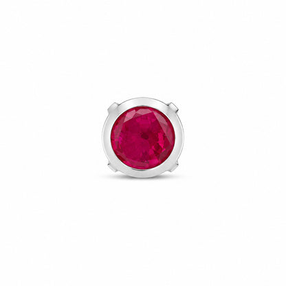 Radiant Crimson Charm 925 Sterling Silver Luxury Nosepin