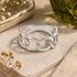 Radiant Curb Link 925 Sterling Silver Ring for Women