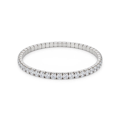 Radiant Eternity Sterling Silver Bracelet