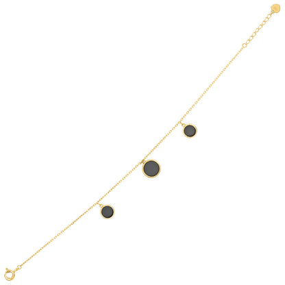 Radiant Gold Black Armlet Bracelet