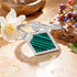 Radiant Malachite Sparkle 925 Sterling Silver Ring