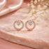 Radiant Pear Orbit 925 Sterling Silver Designer Earring