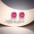 Radiant Pink Crystal 925 Sterling Silver Earring for Women