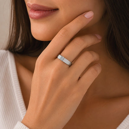 Radiant Spark Fusion 925 Sterling Silver Luxury Ring