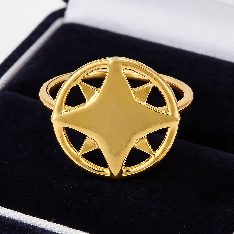 Radiant Star 925 Sterling Silver Fashion Ring