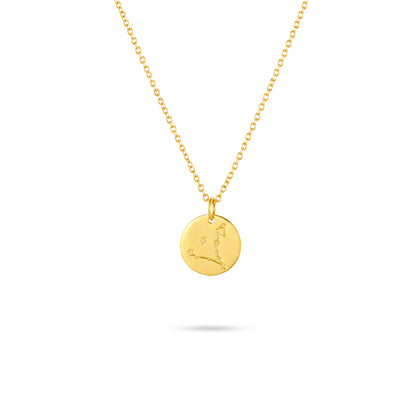 Radiant Star Map 925 Sterling Silver Chain Pendant