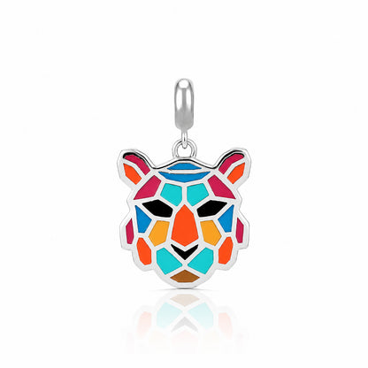 Rainbow Roar 925 Sterling Silver Tiger Pendant