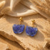 Raw Blue Stone 925 Sterling Silver Earrings
