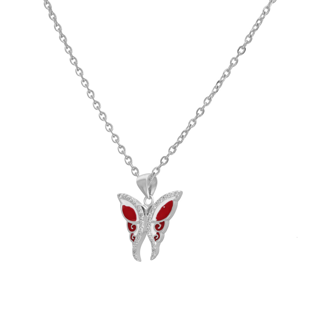 Red Fancy Butterfly Pendant