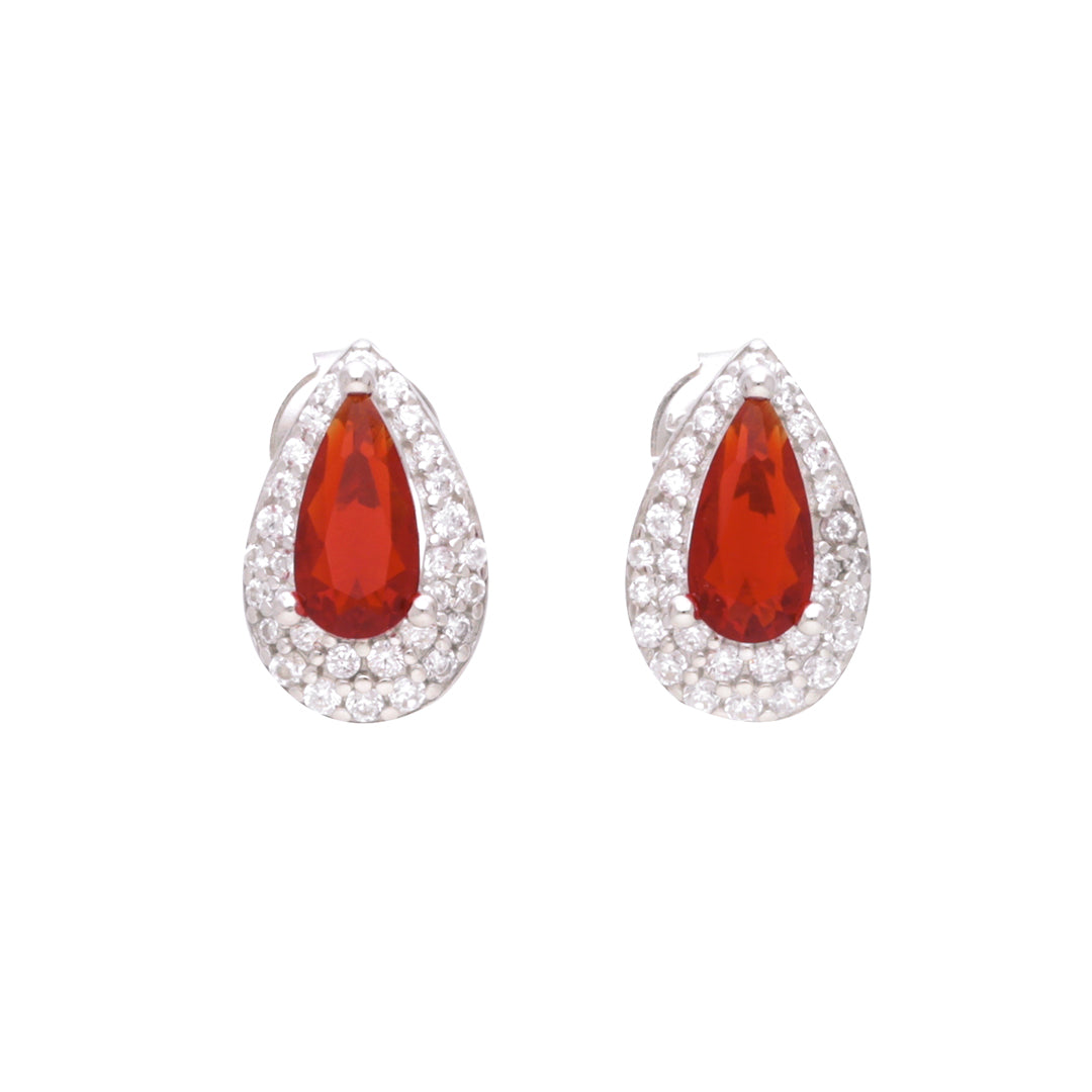 Red Stone Dazzling Stud