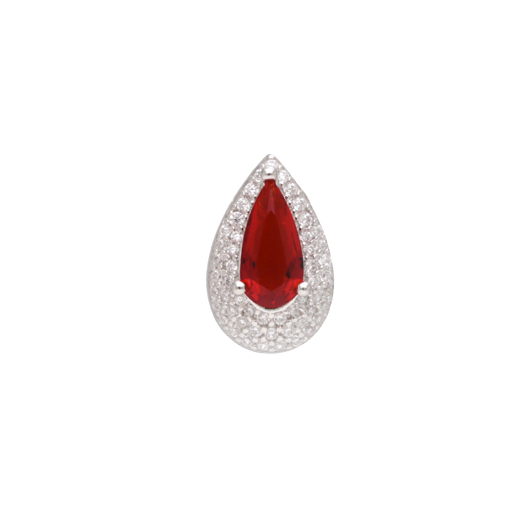 Red Stoned Dazzling Pendant Online