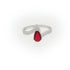 Red Stoned Dazzling Ring Online