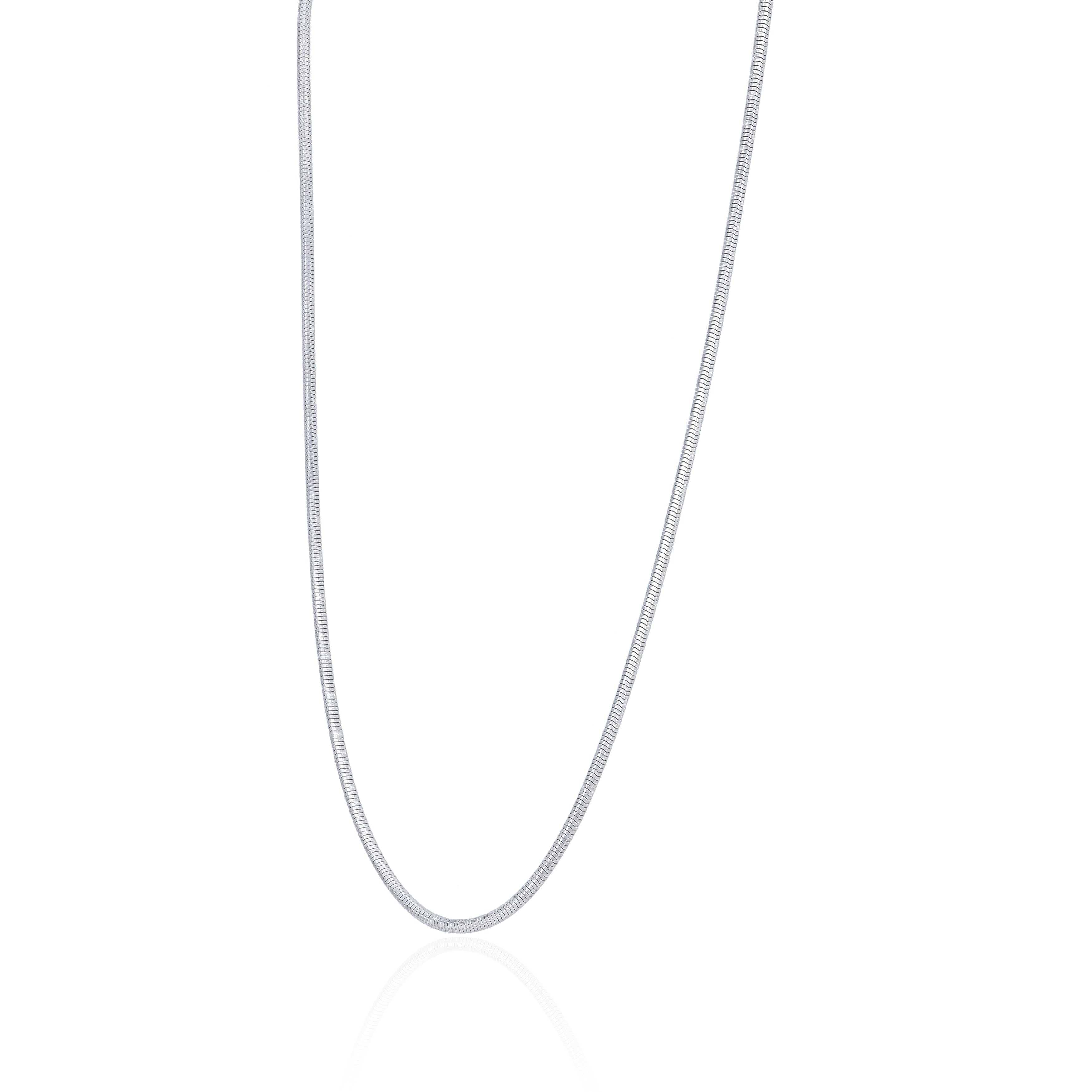 Refined 925 Sterling Silver Streamlined Link Chain for Men