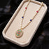 Regal Antique 925 Sterling Silver Pearl Medallion Necklace