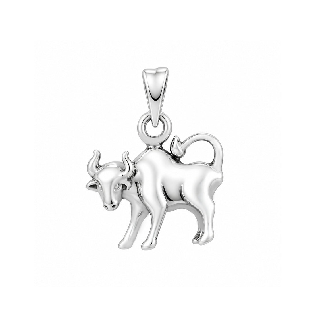 Regal Bull Emblem 925 SterlingSilver SignaturePendant