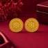Regal Golden Blossom 925 Sterling Silver Statement Earrings