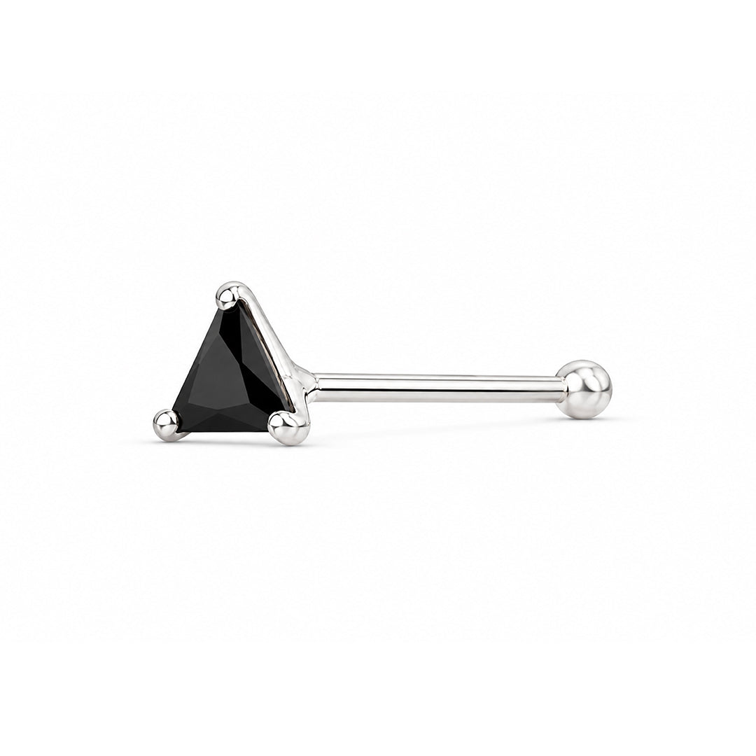 Regal Onyx Radiance 925 Sterling Silver Signature Nose Pin