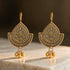 Regal Temple 925 Sterling Silver Golden Dangle Earrings