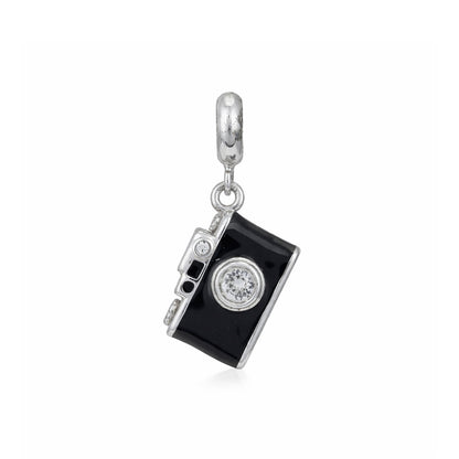 Retro Photographic Camera 925 Sterling Silver Pendant