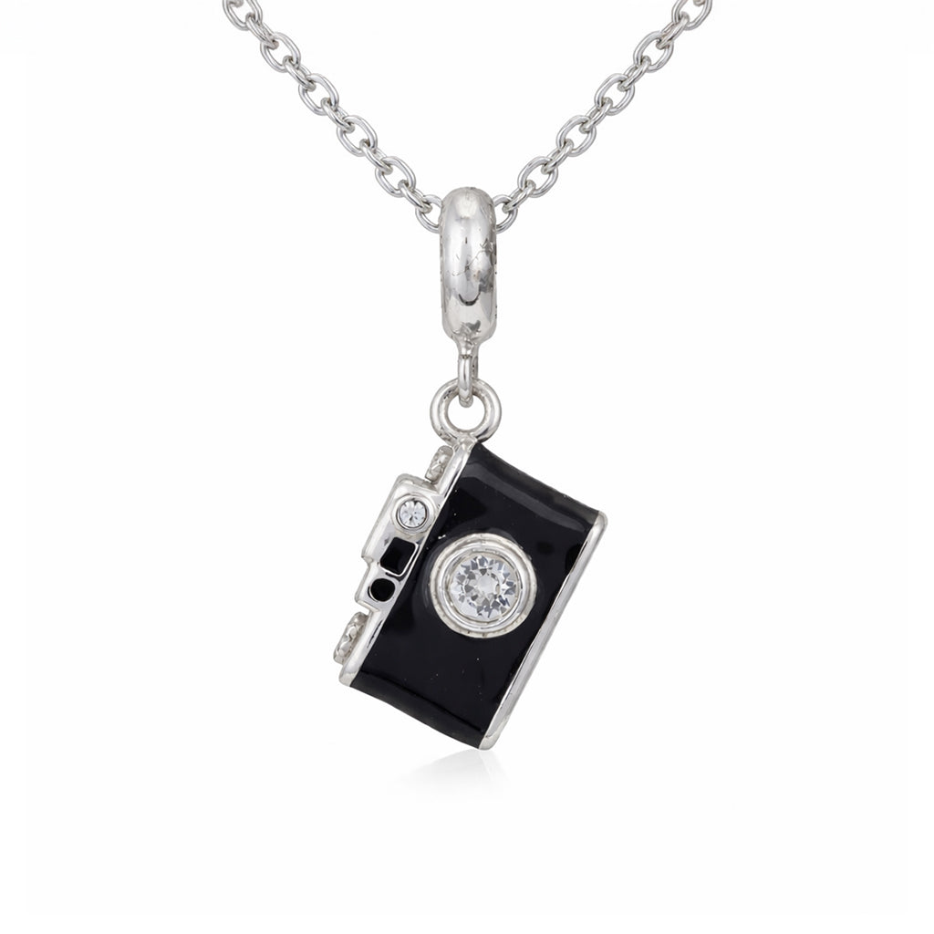 Retro Photographic Camera 925 Sterling Silver Pendant