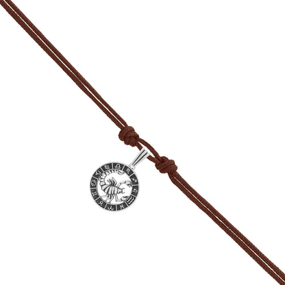 Sacred 925 Scorpio Oxidised Zodiac Pendant