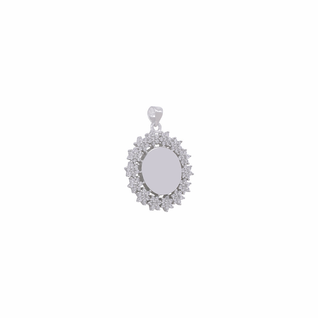 Rhodium Classic Elite Pendant IO0219