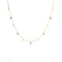 Rhodium Icy Blue Drop Necklace