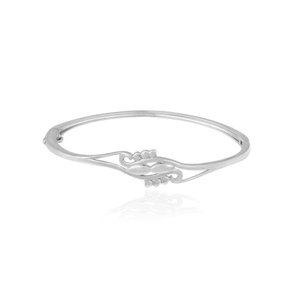 Rhodium Plated Unified Hearts 925 Kada