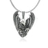 Rhodium Vigilant Protector Bold Eagle Oxidised Pendant