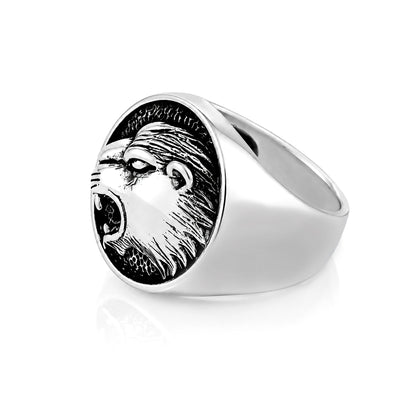 Roaring Lion Legacy 925 Sterling Silver Ring