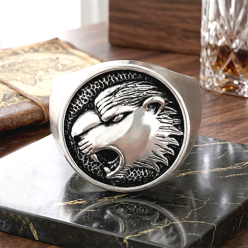 Roaring Lion Legacy 925 Sterling Silver Ring