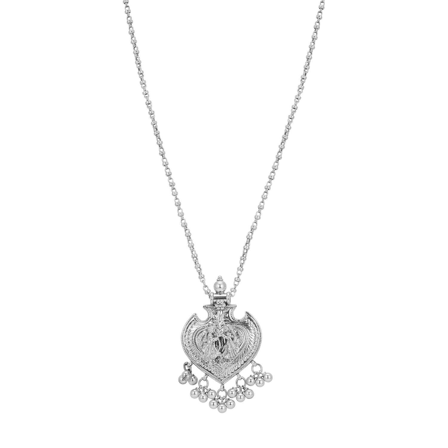 Romantic Heart Pendant Adorned with 925 Sterling Silver for Women