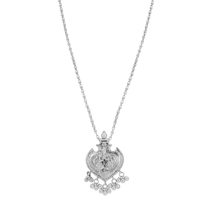 Romantic Heart Pendant Adorned with 925 Sterling Silver for Women