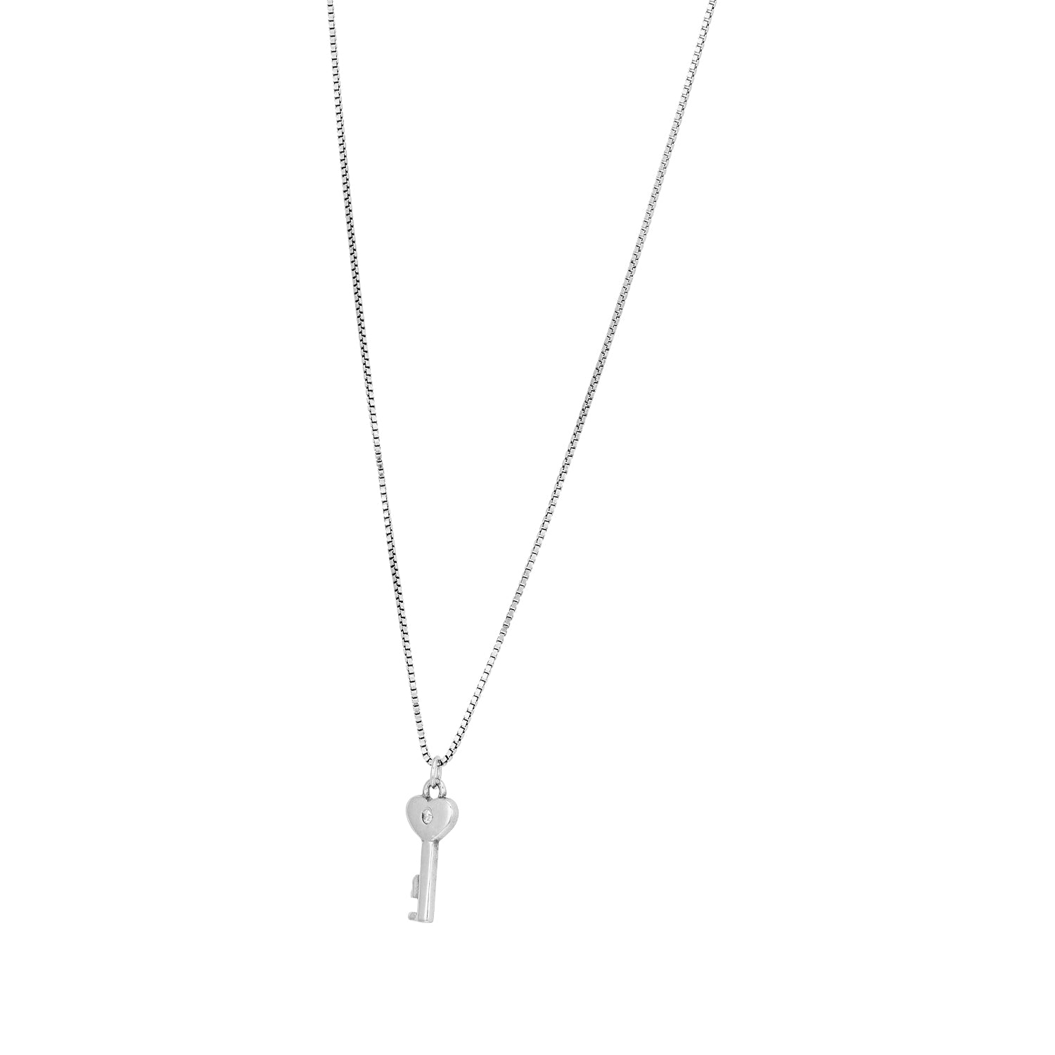 Romantic Love Key 925 Sterling Silver Chain Pendant for women