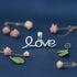 Romantic Cursive Love Statement 925 Sterling Silver Pendant for women