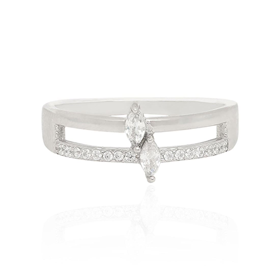 Romantic Dual Glow 925 Sterling Silver Ring for Women