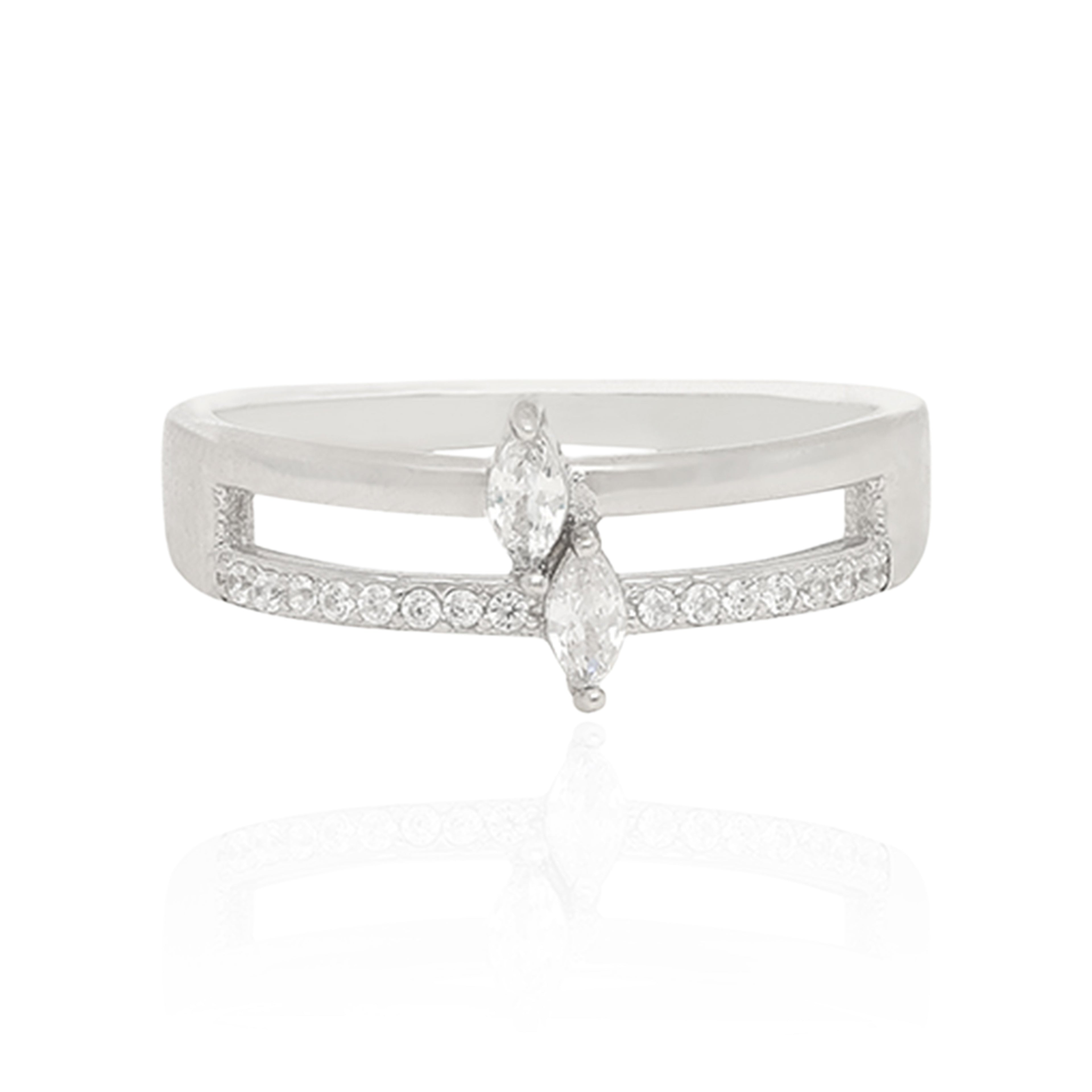 Romantic Dual Glow 925 Sterling Silver Ring for Women