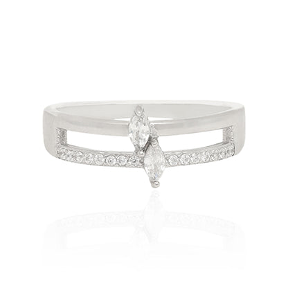 Romantic Dual Glow 925 Sterling Silver Ring for Women