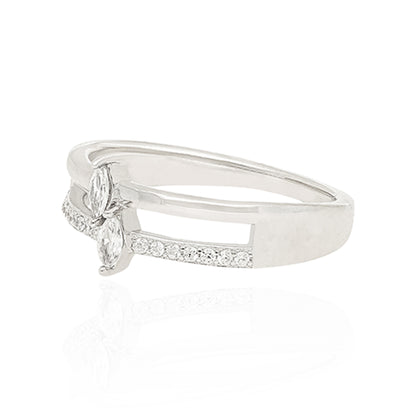 Romantic Dual Glow 925 Sterling Silver Ring for Women