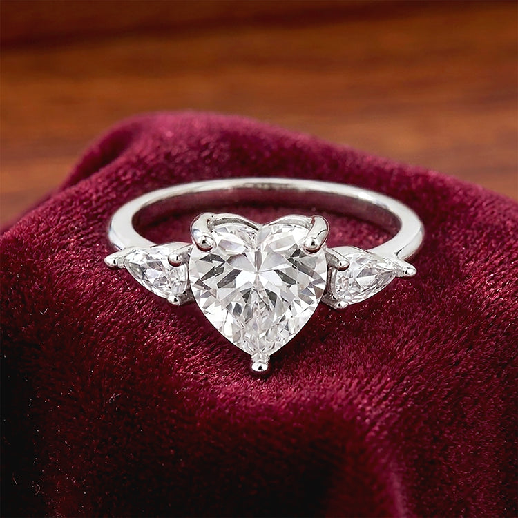 Romantic Heart Shine 925 Sterling Silver Ring for women