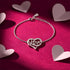 Romantic Sparkling Floating Promise Silver Bracelet
