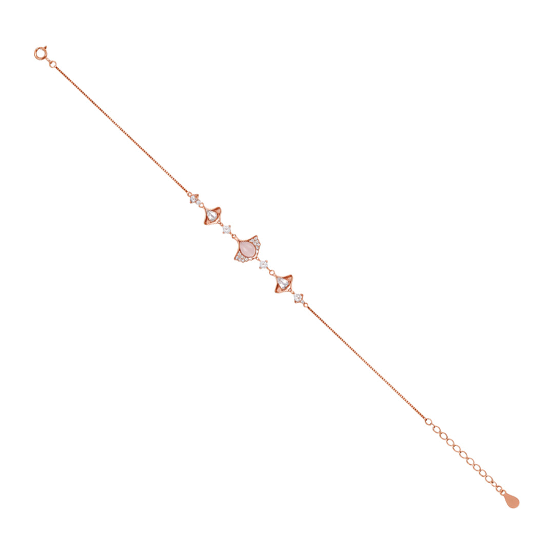 Rose Flutter 925 Sterling Silver Bracelet