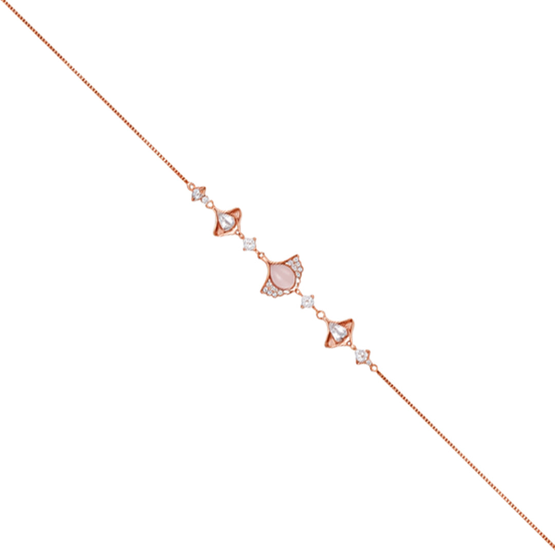 Rose Flutter 925 Sterling Silver Bracelet