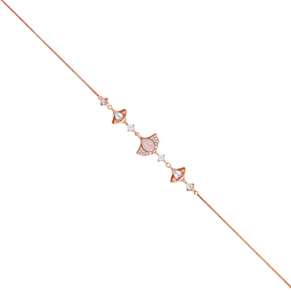 Rose Flutter 925 Sterling Silver Bracelet