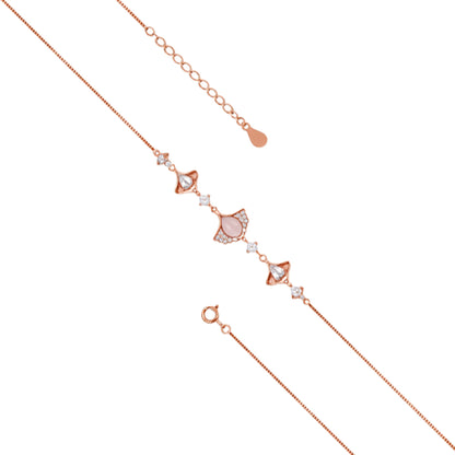 Rose Flutter 925 Sterling Silver Bracelet